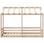 Children's bed with solid pine wood roof 90x190 cm by , Beds and slatted bases - Ref: Foro24-847006, Price: 107,87 €, Discoun...