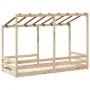 Cama infantil con techo madera maciza pino 90x190 cm de , Camas y somieres - Ref: Foro24-847006, Precio: 106,89 €, Descuento: %