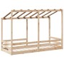 Children's bed with solid pine wood roof 90x190 cm by , Beds and slatted bases - Ref: Foro24-847006, Price: 107,87 €, Discoun...