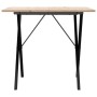 Dining table with solid pine wood and iron frame 90x90x75 cm by , Kitchen and dining tables - Ref: Foro24-3282696, Price: 89,...