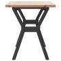 Center table with solid pine wood frame and iron, 110x40x45 cm by , Coffee table - Ref: Foro24-3282711, Price: 75,92 €, Disco...