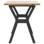 Massivholz- und Eisen-Center-Tisch mit Rahmen aus Kiefernholz, 110x40x45 cm. von , Couchtisch - Ref: Foro24-3282711, Preis: 7...