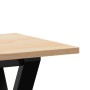 Center table with solid pine wood frame and iron, 110x40x45 cm by , Coffee table - Ref: Foro24-3282711, Price: 75,92 €, Disco...