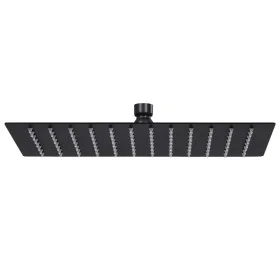 Black square stainless steel rain effect shower head 30x20 cm by vidaXL, shower heads - Ref: Foro24-147700, Price: 22,20 €, D...
