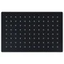 Cabezal ducha efecto lluvia acero inox cuadrado negro 30x20 cm de vidaXL, Cabezales de ducha - Ref: Foro24-147700, Precio: 22...