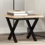 Mesa de centro marco X madera maciza pino y hierro 50x50x35,5cm de , Mesas de centro - Ref: Foro24-3282747, Precio: 61,98 €, ...