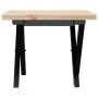 Mesa de centro marco X madera maciza pino y hierro 50x50x35,5cm de , Mesas de centro - Ref: Foro24-3282747, Precio: 61,98 €, ...