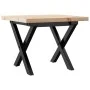 Mesa de centro marco X madera maciza pino y hierro 50x50x35,5cm de , Mesas de centro - Ref: Foro24-3282747, Precio: 61,98 €, ...
