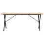Esstisch mit massivem Kiefernholzrahmen und Eisen 180x90x75,5 cm. von , Küchen- und Esstische - Ref: Foro24-3282766, Preis: 1...