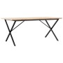 Esstisch mit massivem Kiefernholzrahmen und Eisen 180x90x75,5 cm. von , Küchen- und Esstische - Ref: Foro24-3282766, Preis: 1...