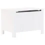 Storage box with lid FROG solid white wood 80x49x54 cm by , Storage trunks - Ref: Foro24-4002330, Price: 99,39 €, Discount: %