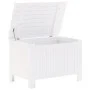 Storage box with lid FROG solid white wood 80x49x54 cm by , Storage trunks - Ref: Foro24-4002330, Price: 99,39 €, Discount: %