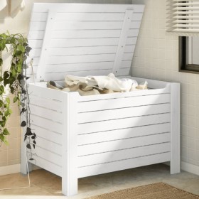 Storage box with lid FROG solid white wood 100x49x54cm by , Storage trunks - Ref: Foro24-4002324, Price: 108,09 €, Discount: %