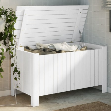 Aufbewahrungsbox und Deckel FROSCH Massivholz weiß 100x49x54cm von , Aufbewahrungskisten - Ref: Foro24-4002332, Preis: 114,55...