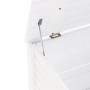 Aufbewahrungsbox und Deckel FROSCH Massivholz weiß 100x49x54cm von , Aufbewahrungskisten - Ref: Foro24-4002332, Preis: 114,55...