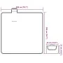 Faltbare Picknickdecke aus Samt mit karierten Farben 200x200 cm. von , Camping und Wandern - Ref: Foro24-4004209, Preis: 30,9...