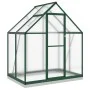 Invernadero con marco base aluminio verde 169x114x202 cm de , Invernaderos - Ref: Foro24-4005826, Precio: 345,43 €, Descuento: %