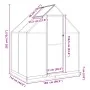 Gewächshaus mit grünem Aluminiumrahmen 169x114x202 cm von , Gewächshäuser - Ref: Foro24-4005826, Preis: 345,43 €, Rabatt: %