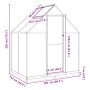 Gewächshaus mit grünem Aluminiumrahmen 169x114x202 cm von , Gewächshäuser - Ref: Foro24-4005826, Preis: 352,09 €, Rabatt: %