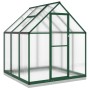 Invernadero con marco base aluminio verde 169x169x202 cm de , Invernaderos - Ref: Foro24-4005832, Precio: 442,63 €, Descuento: %