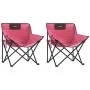Campingstühle mit Tasche, zusammenklappbar, 2 Stück, rosa. von , Gartenstühle - Ref: Foro24-366554, Preis: 58,77 €, Rabatt: %