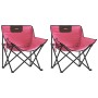 Campingstühle mit Tasche, zusammenklappbar, 2 Stück, rosa. von , Gartenstühle - Ref: Foro24-366554, Preis: 59,88 €, Rabatt: %