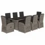 Garden dining set 9 pieces and gray synthetic rattan cushions by , Garden sets - Ref: Foro24-3277605, Price: 1,00 €, Discount: %