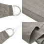 Square shade sail in light gray HDPE 160 g/m² 3x3 m by , Umbrellas - Ref: Foro24-4001966, Price: 22,94 €, Discount: %