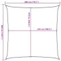 Square shade sail in light gray HDPE 160 g/m² 3x3 m by , Umbrellas - Ref: Foro24-4001966, Price: 27,52 €, Discount: %