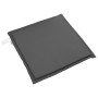 Cojines asiento de jardín cuadrados 4 uds antracita 45x45x2 cm