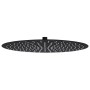 Cabezal de ducha efecto lluvia acero inox redondo negro 40 cm de vidaXL, Cabezales de ducha - Ref: Foro24-147693, Precio: 53,...