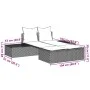 Tumbona doble con cojines ratán sintético marrón de , Tumbonas - Ref: Foro24-368390, Precio: 270,98 €, Descuento: %
