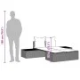 Doppel-Liegestuhl mit braunen Kunststoff-Rattan-Kissen. von , Liegen - Ref: Foro24-368390, Preis: 270,94 €, Rabatt: %