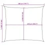 Rectangular light gray HDPE sail shade 160 g/m² 2.5x3 m by , Umbrellas - Ref: Foro24-4001979, Price: 25,46 €, Discount: %