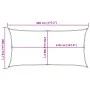 Rectangular light gray HDPE sail shade 160 g/m² 3x4.5 m by , Umbrellas - Ref: Foro24-4001985, Price: 34,07 €, Discount: %