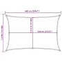 Rectangular light gray HDPE sail shade 160 g/m² 5x6 m by , Umbrellas - Ref: Foro24-4001993, Price: 56,93 €, Discount: %
