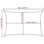Rectangular light gray HDPE sail shade 160 g/m² 4x6 m by , Umbrellas - Ref: Foro24-4001991, Price: 50,87 €, Discount: %