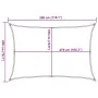 Rectangular HDPE sail shade in sand color, 160 g/m², 2x3 m. by , Umbrellas - Ref: Foro24-4002029, Price: 23,22 €, Discount: %
