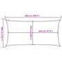 Rectangular HDPE sail shade in sand color, 160 g/m², 3x5 m. by , Umbrellas - Ref: Foro24-4002041, Price: 38,31 €, Discount: %
