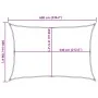 Rectangular HDPE sand shade sail 160 g/m² 5x6 m by , Umbrellas - Ref: Foro24-4002048, Price: 56,93 €, Discount: %