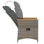Gartenstühle und Tischchen mit Kissen, 3-teilig, aus grauem PE-Rattan. von , Gartensets - Ref: Foro24-365658, Preis: 223,84 €...