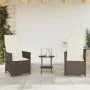 Sillas y mesita de jardín con cojines 3 piezas ratán PE marrón de , Conjuntos de jardín - Ref: Foro24-365653, Precio: 264,86 ...