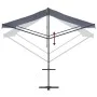 Free-standing awning made of blue and white fabric and steel, 400x300 cm. by , Umbrellas - Ref: Foro24-368932, Price: 279,24 ...