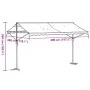 Free-standing awning made of blue and white fabric and steel, 400x300 cm. by , Umbrellas - Ref: Foro24-368932, Price: 279,24 ...