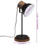 Lámpara de escritorio negra 25 W E27 17x17x50 cm de , Lámparas - Ref: Foro24-371944, Precio: 58,48 €