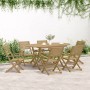 Folding garden chairs 8 pcs acacia wood 54.5x61.5x86.5cm by , Garden chairs - Ref: Foro24-3214227, Price: 339,13 €, Discount: %