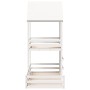 Bett mit massivem Dach aus weißer Kiefer 90x200 cm von , Betten und Lattenroste - Ref: Foro24-3282391, Preis: 373,09 €, Rabat...