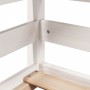 Bett mit massivem Dach aus weißer Kiefer 90x200 cm von , Betten und Lattenroste - Ref: Foro24-3282391, Preis: 373,09 €, Rabat...