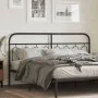 Cabecero de metal negro 160 cm de , Cabeceros y pies de cama - Ref: Foro24-377152, Precio: 48,19 €, Descuento: %