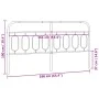 Cabecero de metal negro 160 cm de , Cabeceros y pies de cama - Ref: Foro24-377152, Precio: 48,19 €, Descuento: %